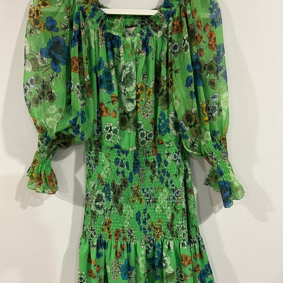 Alexis Floral print Mini Dress Size M - Picture 6 of 7